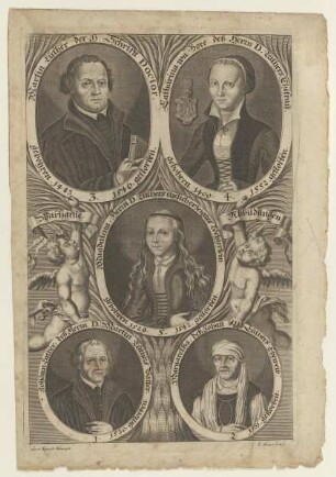 Gruppenbildnis des Martin Luther, der Catharina von Bore, der Magdalena, des Johann Luther und der Margaretha