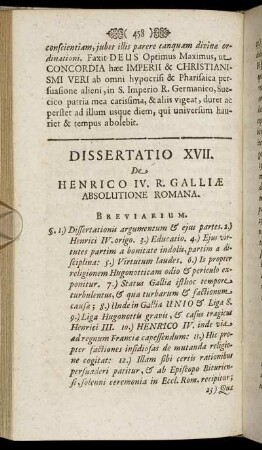 Dissertatio XVII.