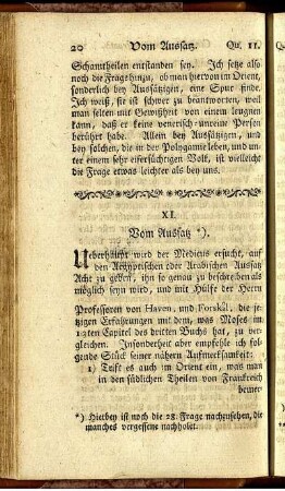 XI. Vom Aussatz