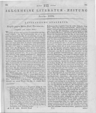 Literarische Analekten