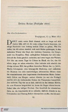 Dritte Reise (Frühjahr 1877)