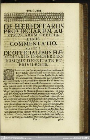 De Haereditariis Provinciarum Austriacarum Officialibus Commentatio