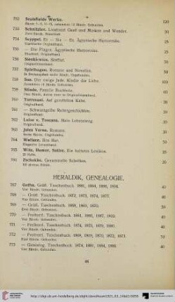 Heraldik, Genealogie (Nr. 767-781)