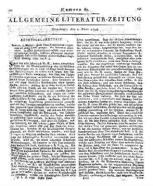 Sintenis, C. F.: Elpizon, oder Ueber meine Fortdauer im Tode. T.1. Danzig: Troschel 1795