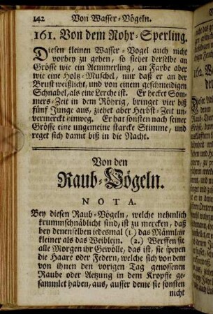 Von den Raub-Vögeln