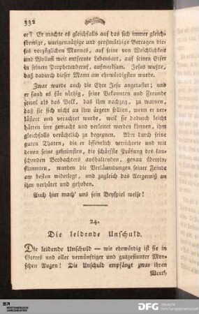 24. Die leidende Unschuld.