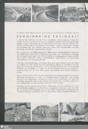 Zehnjährige Tätigkeit