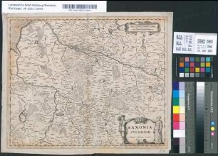 Niedersachsen, Topographie und Territorien: Saxonia Inferior. Johannes Janßonius Excudit