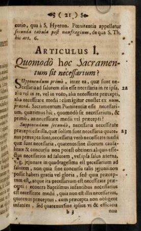 21-34, Articulus I