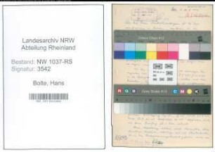 Entnazifizierung Hans Bolte , geb. 01.08.1898 (Stadtinspektor)