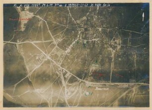 Foto der Stellungen bei Beaurieux (Luftbild)