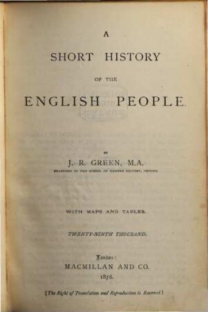 A short history of the English people
