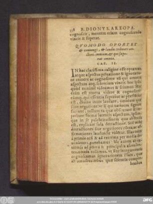 Quomodo Oportet & coniungi, & laudes tribuere auctori omnium, & qui superat omnia. Cap. II.
