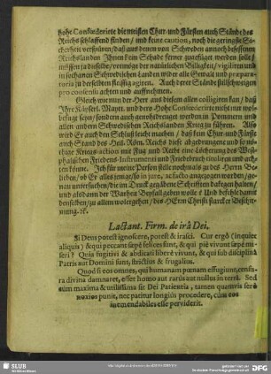 Lactant. Firm. de ira Dei