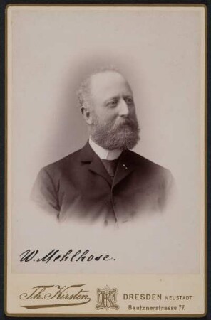 Porträt Wilhelm Mehlhose (1840-1902; Bratschist)
