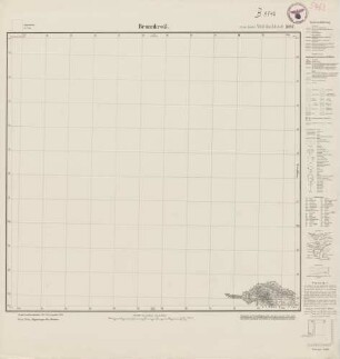5463 (alte Nr.: 3187) Brunnkreß, Meßtischblatt (4cm - Karte)