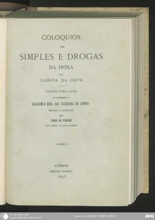 2: Coloquios dos Simples e Drogas da India