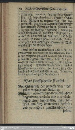 Das funffzehende Capitel. Von Erkäntniß der Kranckheiten, derselben Anfang und Ausgang...