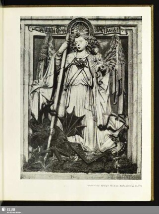 Severikirche. Heiliger Michael. Alabasterrelief (1467)