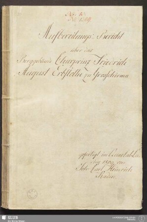 Aufbereitungs-Bericht über das Berggebäude Churprinz Friedrich August Erbstolln zu Grosschirma - 17.7209 4.