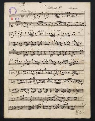 1-16, Violino I.