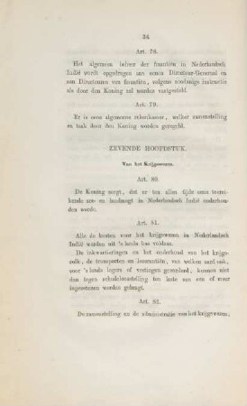 Zevende hoofdstuk. Van het Krijgswezen