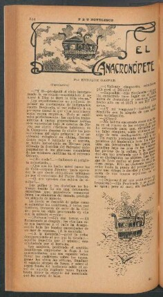 El anacronópete - (Conclusión) : PBT novelesco