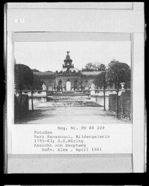 Schloß Sanssouci, Große Bildergalerie, Ansicht