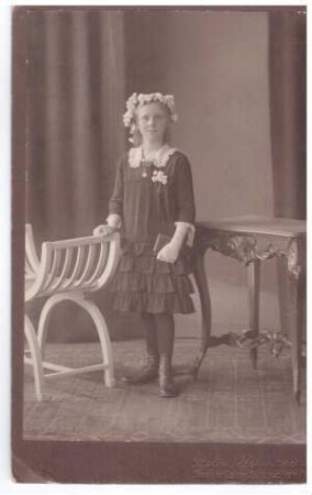 Foto Mädchen im Fotoatelier