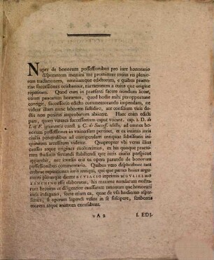 De Svccessorio Edicto