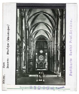 Worms: Dom, Blick inden Westchor