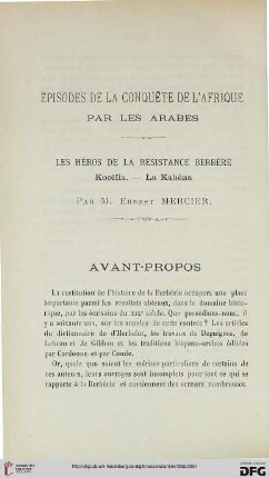 Sér. 3: Episodes de la conquête de l'Afrique par les Arabes : les héros de la résistance berbère Kocéïla - La Kahéna