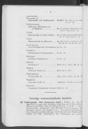 Sonstige wissenschaftliche Institute