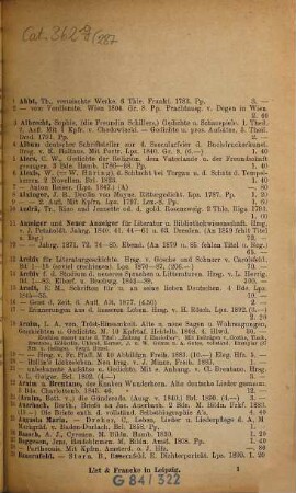 Lager-Verzeichnis. 287. 1897
