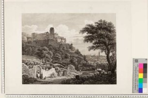 Heidelberg, Schloss und Stadt von Osten