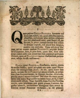 Dispvtatio Posterior De Galla Placidia Avgvsta