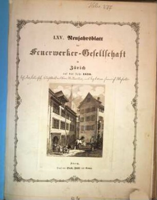 Neujahrsblatt der Feuerwerker-Gesellschaft (Artillerie-Kollegium) in Zürich : auf das Jahr ..., 65. 1870