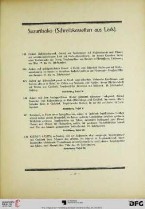Suzuribako (Schreibkassetten aus Lack) (343-348)