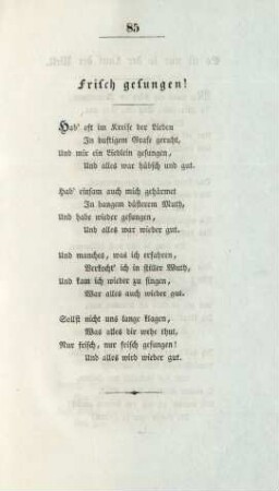 Frisch gesungen!
