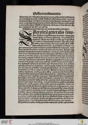 Sessio tricesimatertia