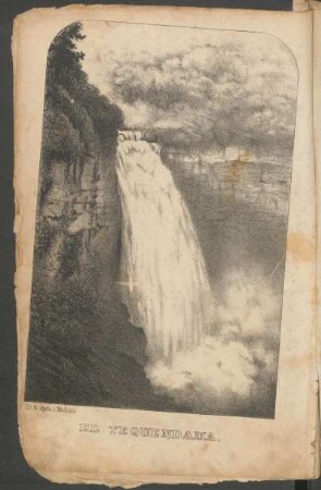 El Tequendama. - [Grabado] : [Litografía de Ayala i Medrano]
