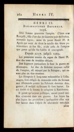 Henri IV. Dix-Huitieme Empereur.