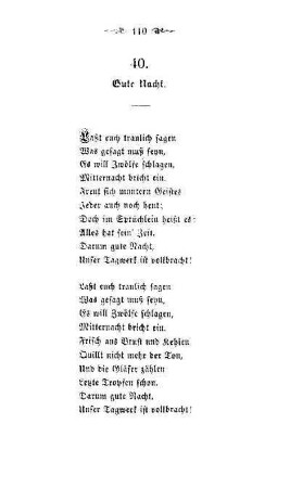40. Gute Nacht
