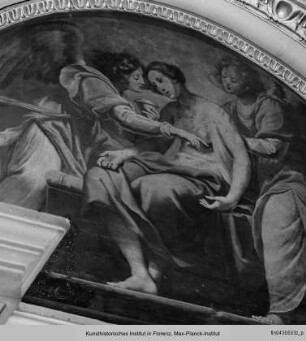 Engel pflegen die heilige Christina im Kerker
