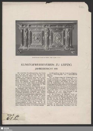 1910: Jahresbericht
