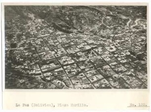 Luftbild von La Paz mit der Plaza Murillo