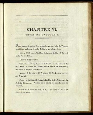 Chapitre VI. Cotes De L'Avogasie.