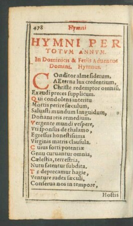 Hymni Per Totum Annum.