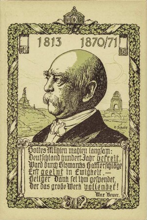 [Bismarck] 1813 -1870/71