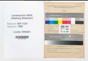 Entnazifizierung Wilhelm Lincke , geb. 12.02.1874 (Oberst)